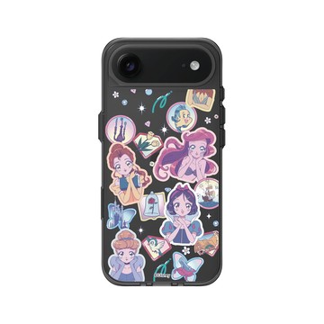 iPhone Air Clear (相機按鈕) 酷墨灰 - 迪士尼-公主系列 Disney Princess - 迪士尼公主 - 漫畫貼紙風格