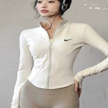奧特萊斯折扣速幹運動外套女 緊身速幹 修身上衣 瑜伽服 長袖 跑步健身衣