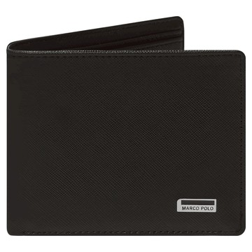 MARCO POLO 男士Bented短夾 MP542-4  黑色  11 x 9 x 1.5cm