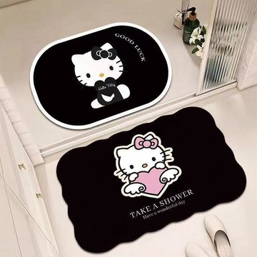 【限時買一送一】浴室吸水地墊水晶絨耐臟衛生間厠所玄關地毯腳墊