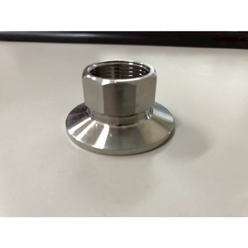 （含稅下標）304不鏽鋼快装六角内絲接頭衛生級快速卡扣卡箍卡盤螺紋快接DN20