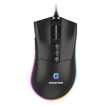 GIGASTONE 12000DPI RGB電競滑鼠-黑