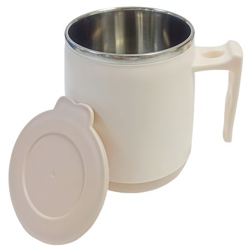 SUNB.W 秦博士 隔熱咖啡杯  500ml  304不鏽鋼內膽  加高杯型  SW500P  1個