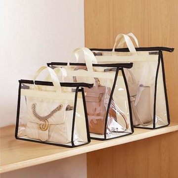 立式款包包防塵袋透明 pvc整理袋防潮無紡布男包女包分類收納袋子