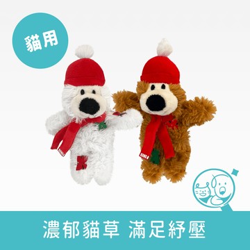【KONG】貓草寵物玩具｜補丁小熊