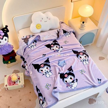 💕臺灣出貨💕三麗鷗庫洛米毛毯卡通空調辦公室新款毯子午睡蓋毯冬季床單人雙人 VP0R