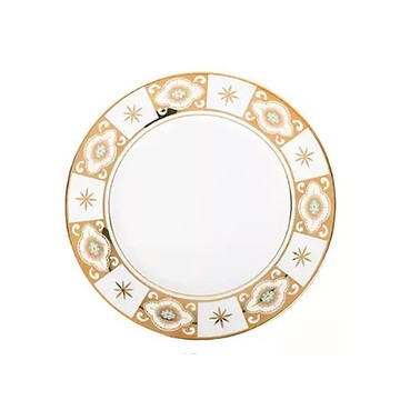 英國Aynsley 貝爾蒙特系列 骨瓷真金浮雕點心盤20cm 禮盒包裝