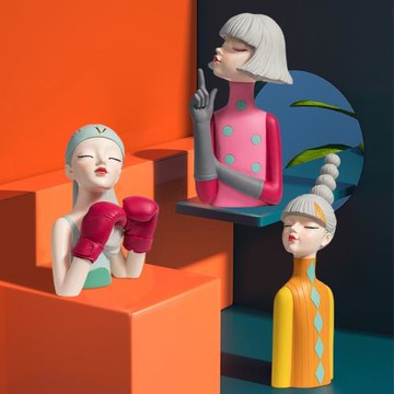 現代簡約桌面擺件電視柜客廳裝飾玄關擺設女裝店櫥窗陳列軟裝搭配