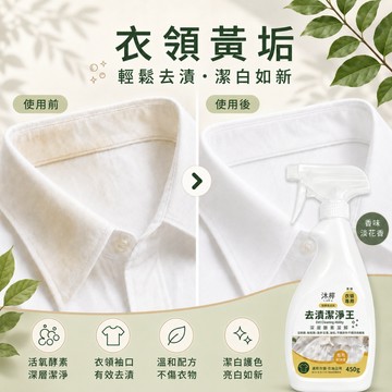 【VENCEDOR】沐序 MUXU 去漬潔淨王 450g/瓶 清除衣領袖口污漬 衣物清潔劑 台灣製造 桃園門市499免運
