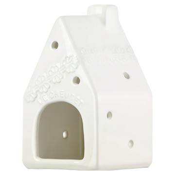 LE CREUSET 蕾絲花恬系列小屋造型燭台  蛋白霜