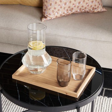 【Hübsch】－481205 簡約煙燻色玻璃水杯 茶杯新年禮物 禮品