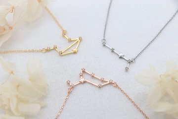 星辰星座墜飾項鍊 獻給懷抱星空夢想的妳 精緻星座星座