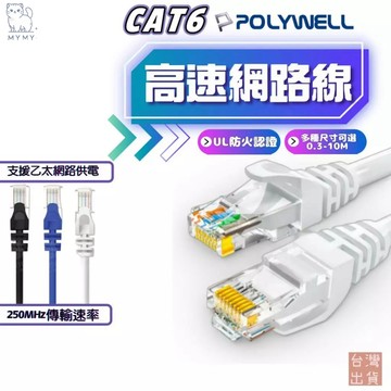 【台灣現貨🔥網路極速傳輸】CAT 6 網路線 三色可選 0.3米 0.5米 1米 2米 3米 5米 10米 RJ45