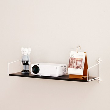 投影儀免打孔支架床頭托板墻面臥室壁掛置物架墻上家用投屏掛架