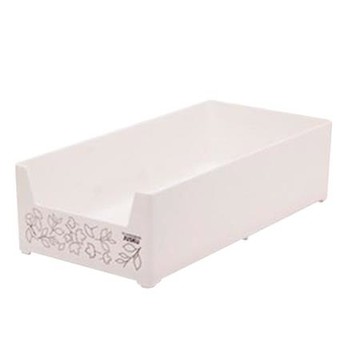 佳斯捷 大花輪可疊用置物盒/8327/白