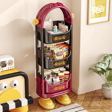 【AOTTO】多巴胺童趣三層收納置物架(AS-215)