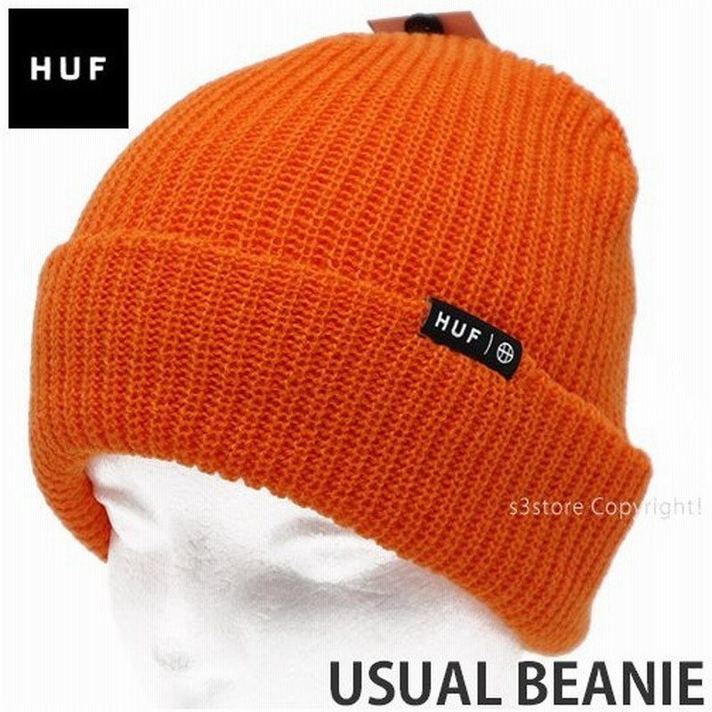 ハフ ユージュアル ビーニー Huf Usual Beanie ニット 帽子 二つ折り スケートボード Skateboard カラー Russet Orange サイズ O S 通販 Lineポイント最大0 5 Get Lineショッピング