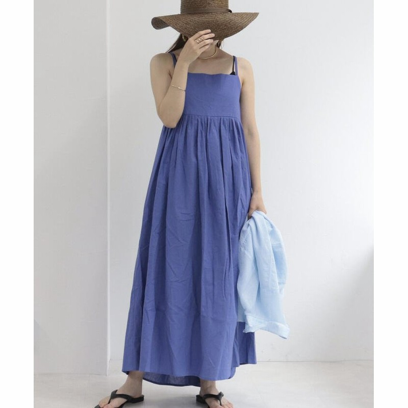 Fredy Emue フレディエミュ リネン混キャミワンピース レディース ブルー 通販 Lineポイント最大1 0 Get Lineショッピング