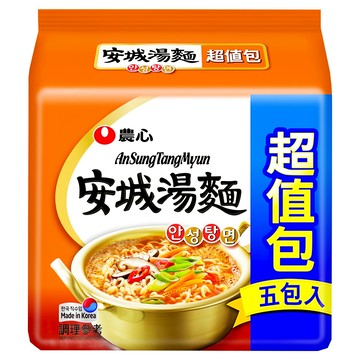 NONGSHIM 農心 安城湯麵 125g  5包