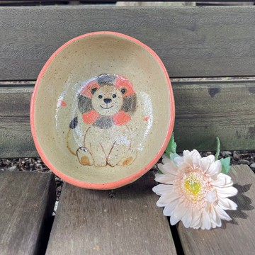 A Lu 快樂獅子陶碗盤| 禮物丨送禮丨原創手作手繪 | 僅此一件