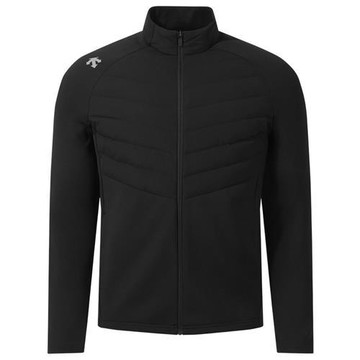 Descente 迪桑特 立領外套 男裝 防風 刷毛 保暖 黑【運動世界】SQ323RFT91-BLK0