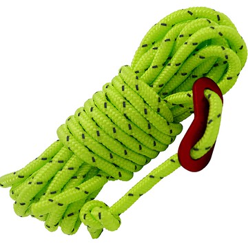 CITY COMPANY 4M夜光露營固定繩  4m x 4mm  螢光