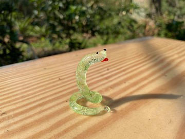 水晶玻璃 夜光 十二生肖 蛇