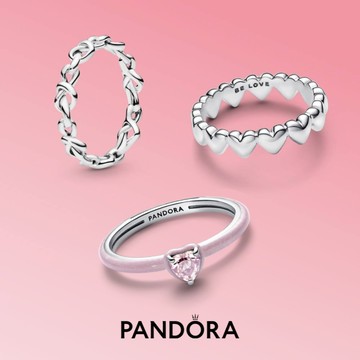 [快速出貨][客製化卡片]限時送飾品袋💗滿滿愛意送給你【Pandora官方直營】愛心系列戒指-多款任選。情人節禮物。生日禮物