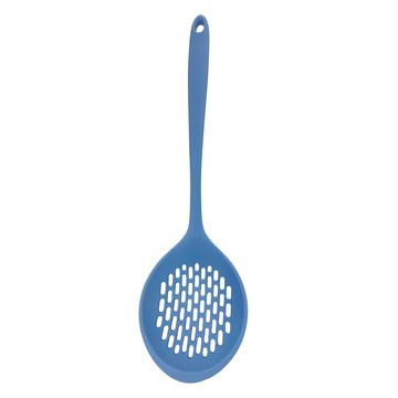 Kitchen Factory 糖果色矽膠濾勺  34.4 x 10 cm  深藍色  1支