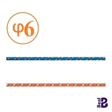 BEAL CORDELETTE 6mm x 5M 輔助繩 / 顏色隨機出貨 C06.5