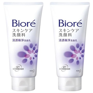 Biore 蜜妮 台灣公司貨 清透極淨洗面乳  100g  2條