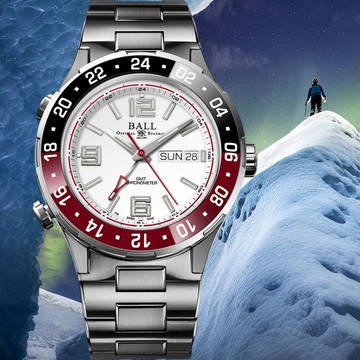 BALL 波爾錶 Roadmaster Marine GMT 天文台認證機械錶-DG3000A-S8CJ-WH/官方授權