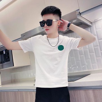 笑臉體恤夏季潮流小碼男裝S號XS碼155小個子男生小領修身短袖T恤