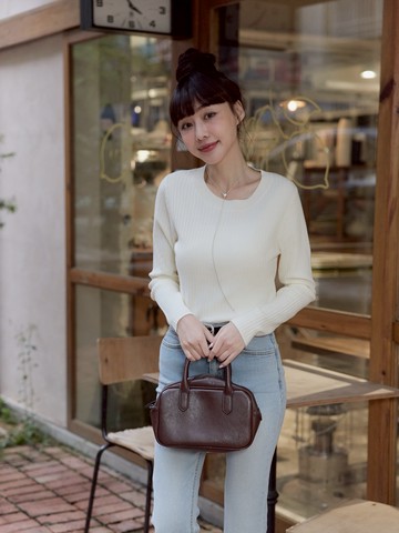 自訂 雪地保暖軟綿綿圓領針織