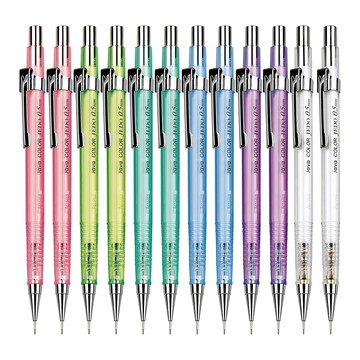 JAVAPEN 彩色透明殼自動鉛筆 0.5mm 多種顏色  12支