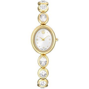 SWAROVSKI 施華洛世奇 Imber Oval 橢圓形水晶手鍊式女錶 手錶-金/25x21mm (5754812)