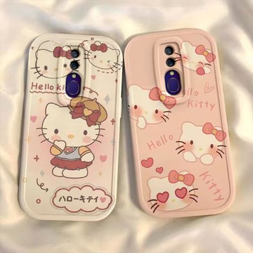 適用于OPPOA9手機殼可愛卡通hellokitty凱蒂貓女學生小眾新款網紅硅膠軟殼防摔全包鏡頭高級高顏值網紅保護套
