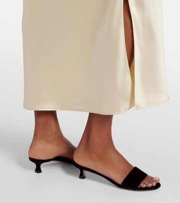 The Row Combo leather slides