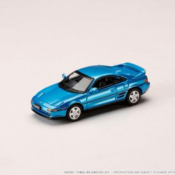 東海模型】HOBBY JAPAN 1/64 豐田 Toyota MR2 (SW20) GT-S (1991) MEDIUM BLUE MICA METALLIC 金屬藍 附底座 HJ642045MBL