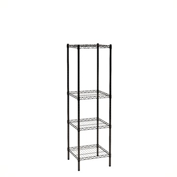 【客尊屋】小資型《粗管徑》 45X45X165Hcm黑武士四層架