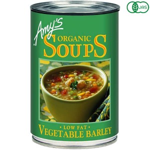 缶詰 スープ 野菜スープ エイミーズ Amy's 有機ベジタブルバーリースープ 400g