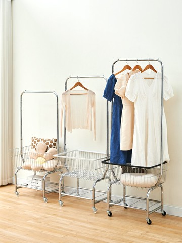 免運 吊衣架 服裝店展示架衣架落地帶輪子掛衣架網紅童裝女裝店陳列架升降貨架