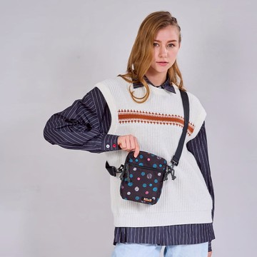 SOLIS 點線面系列旅行隨身側背小包-彩色線點