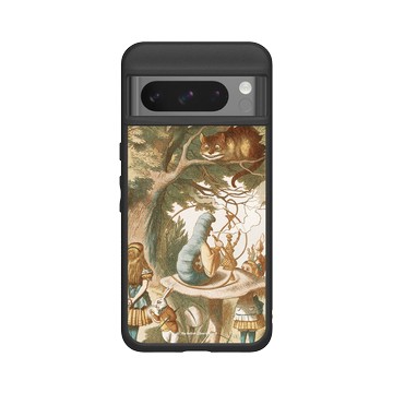 Pixel 8 Pro SolidSuit 黑 - The British Library - 愛麗絲與毛毛蟲