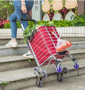 買菜購物 手推車 特價購物車買菜小手推車 可折疊爬樓手手推車家用便攜菜籃拖車手推車 【9折特惠】