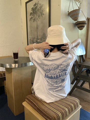 【限時79折】郊遊小熊圓領短袖T恤-85482