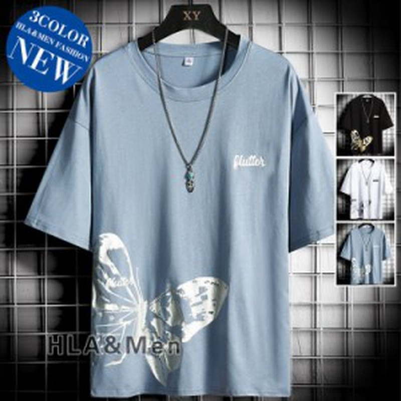 新作 Tシャツ メンズ 半袖クルーネックtシャツ ストライプtシャツメンズtシャツ 文字ロゴ夏tシャツ 夏作丸首トップス 半袖 ゆったりtシャツ 贅沢屋の