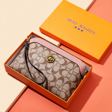 真皮手拿包女2025新款長款錢包大容量手抓包輕便手機包迷你小包包