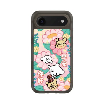 iPhone Air AirX 本質黑 - Maltese線條小狗 - 早安你好