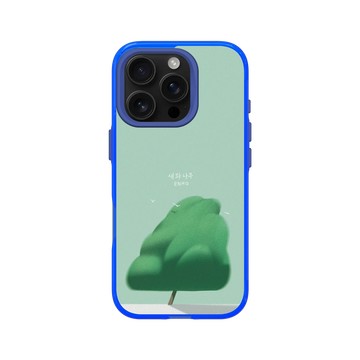iPhone 16 Pro Clear 激光藍 - ENHO - 鳥與樹・靜